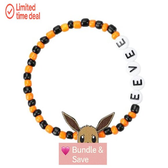 Pokémon 5-Piece Stretchy Beaded Bracelet Set with Character Charms - Picture 4 of 7